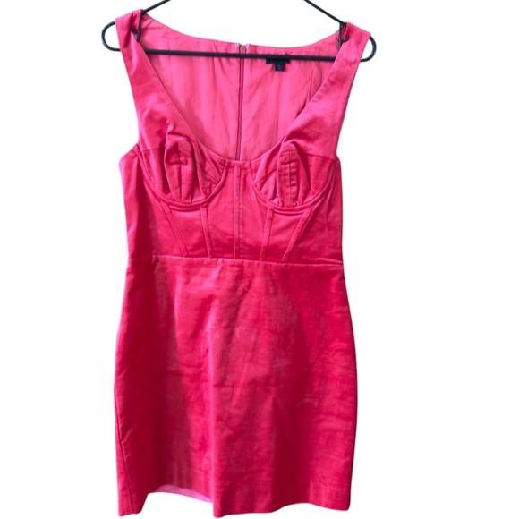 NBD Shiela Corset Mini Dress, Size Medium Pinkish Red Color - Picture 3 of 7